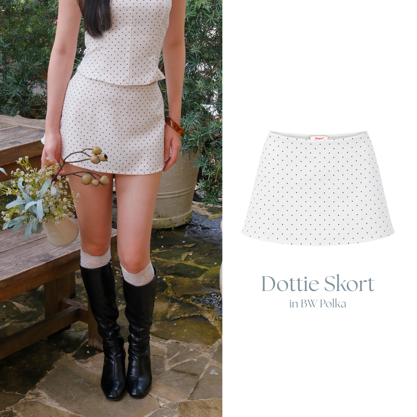 She Wears Sugar – Dottie Micro Skort | Skort Wanita Low Waist Mini Rok Celana Y2K Outfit Fit Body