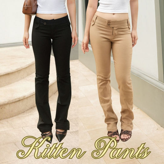 Shewearssugar - Kitten Pants | Celana Panjang Wanita | Bawahan Wanita | Celana Santai | Celana Casual Wanita | Celana Panjang Wanita Casual