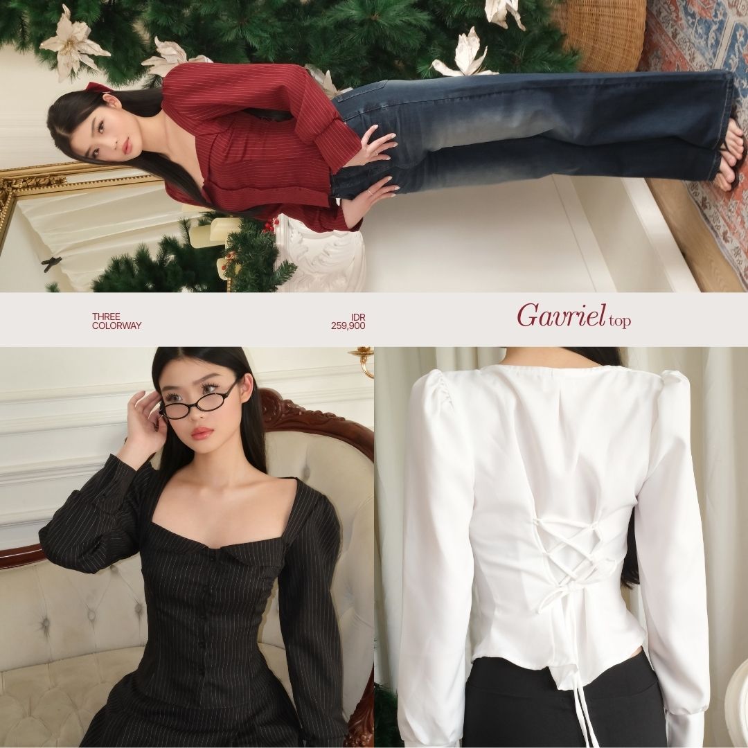 SHEWEARSSUGAR -- Gavriel Top | Fitted Shirt | Kemeja Wanita