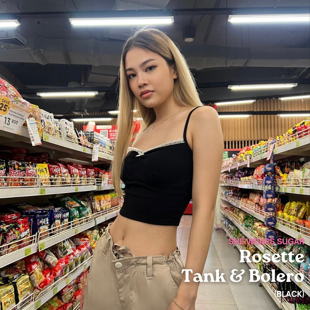 SHEWEARSSUGAR  -- Rosette Top | Atasan Wanita | Top Wanita Renda | Top Pita | Beach Wear