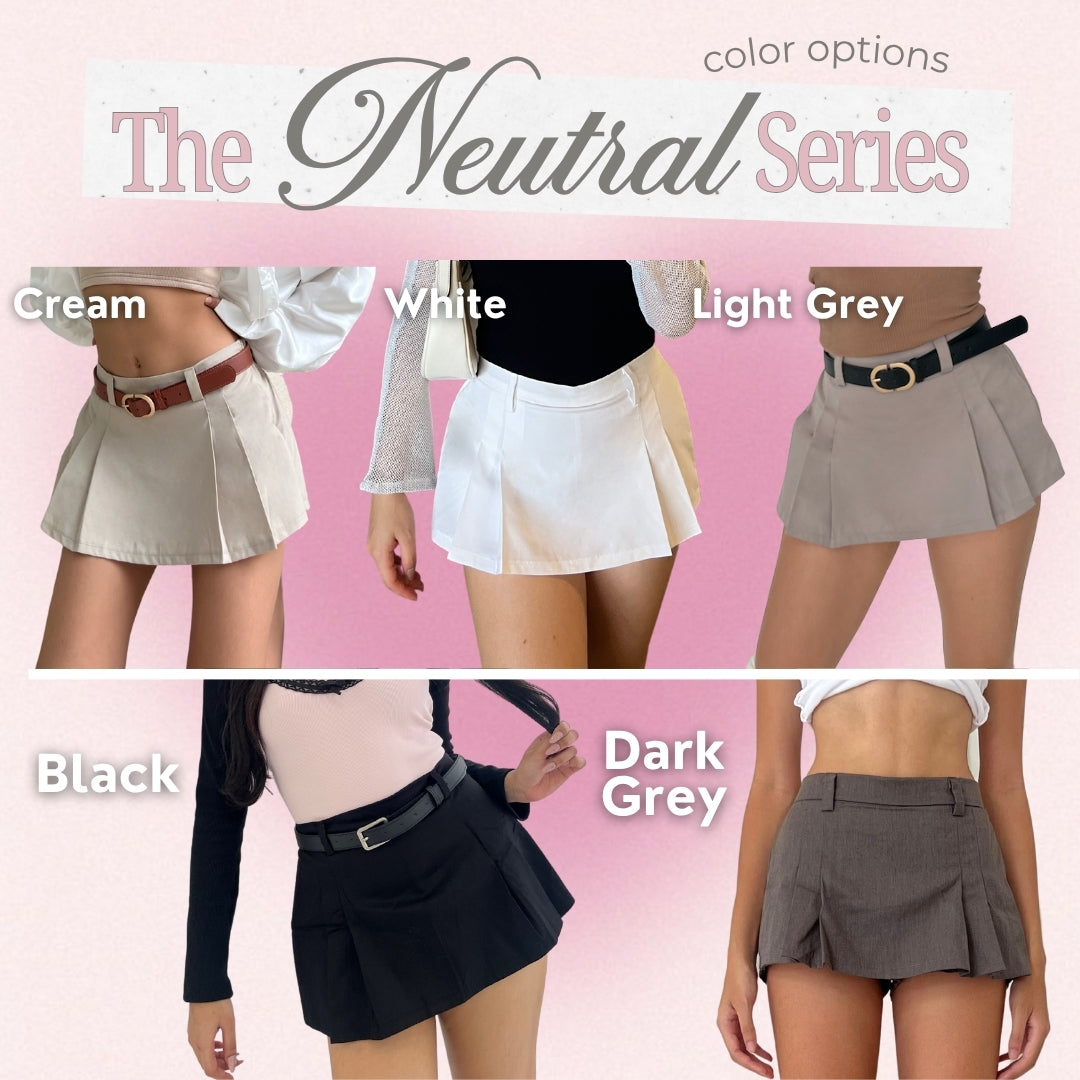 SHEWEARSSUGAR Meow Micro Pleated Skort | Rok Celana Pendek Wanita | Bawahan Wanita | Tennis Mini Skirt | Rok Pendek Golf | Korean Style Skirt | Rok Pendek Korea