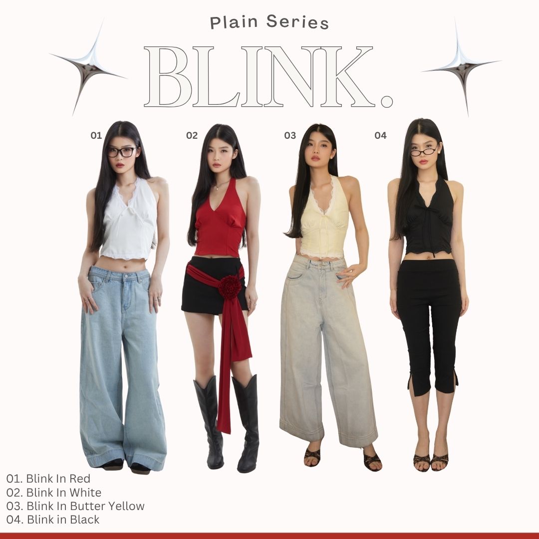She Wears Sugar – Blink Top | Atasan Wanita Stylish Baju Atasan Wanita Terbaru Y2K Top Korean Style Konser Outfit