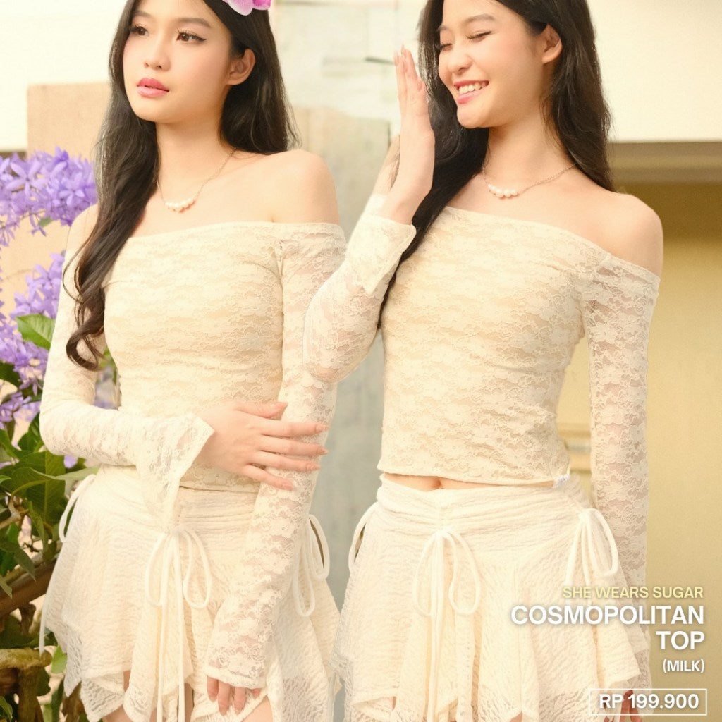 Shewearssugar COSMOPOLITAN TOP | Atasan Wanita | Outfit Korea | Pakaian Wanita