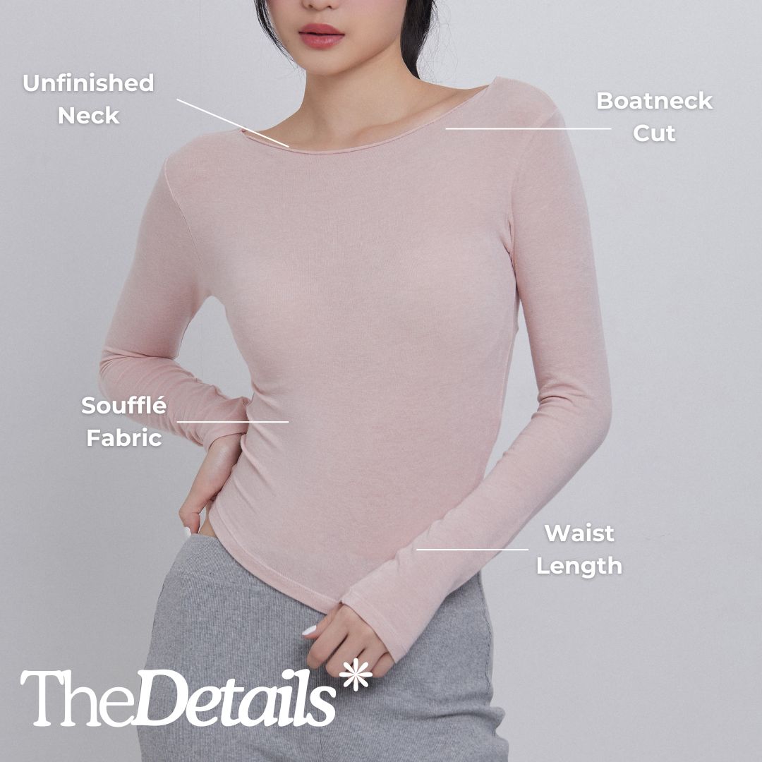 SHEWEARSSUGAR - COZY Huggy Long Sleeve Top | Atasan Wanita | Top Wanita | Pakaian Wanita
