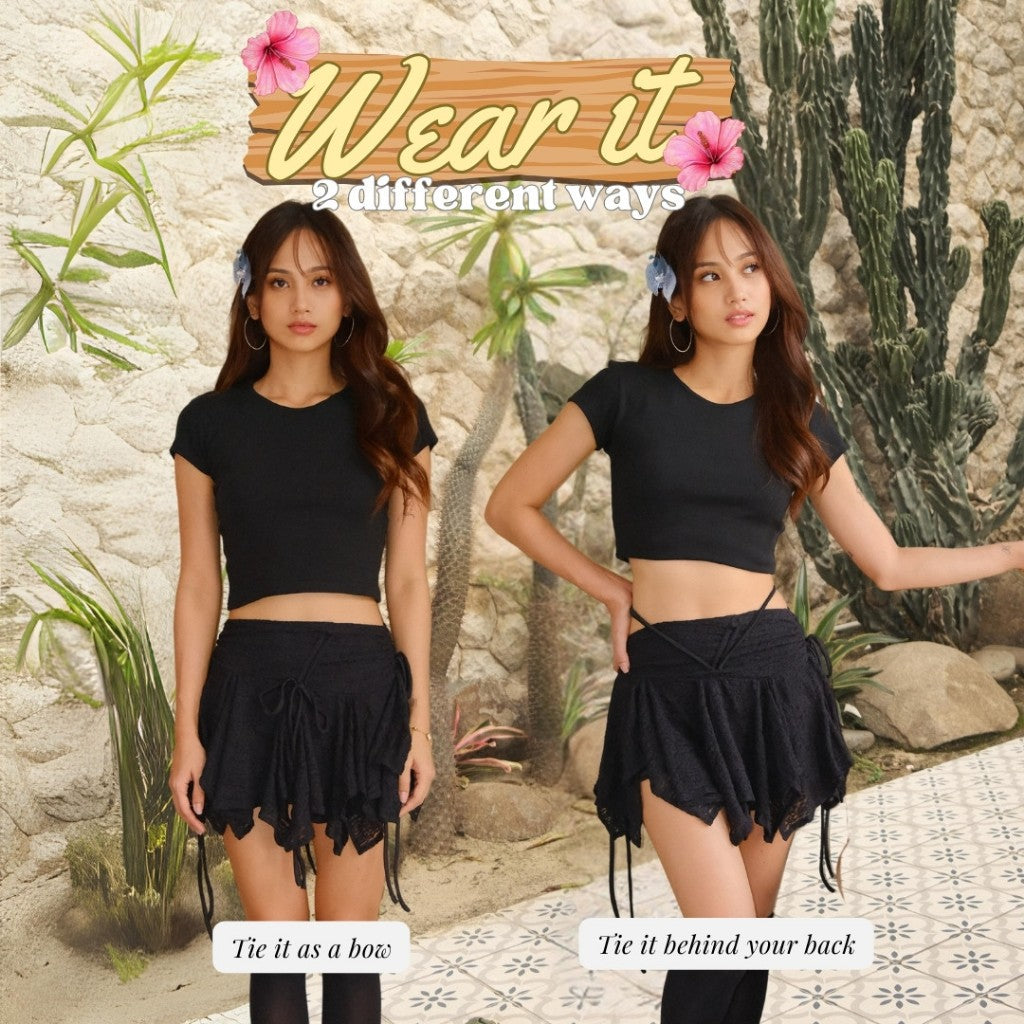 She Wears Sugar – Tyla Skort | Skort Wanita Rok Celana Wanita Outfit Korea Korean Style Bawahan Wanita Y2K Fit Body