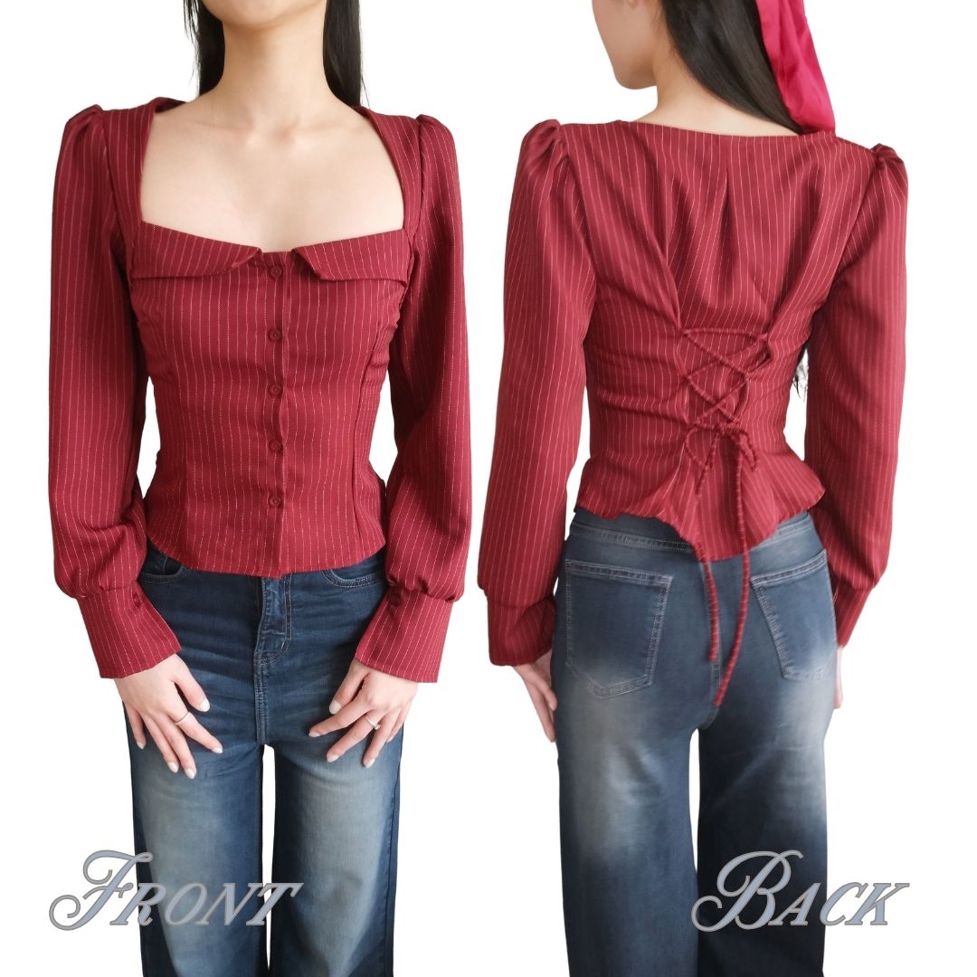 SHEWEARSSUGAR -- Gavriel Top | Fitted Shirt | Kemeja Wanita