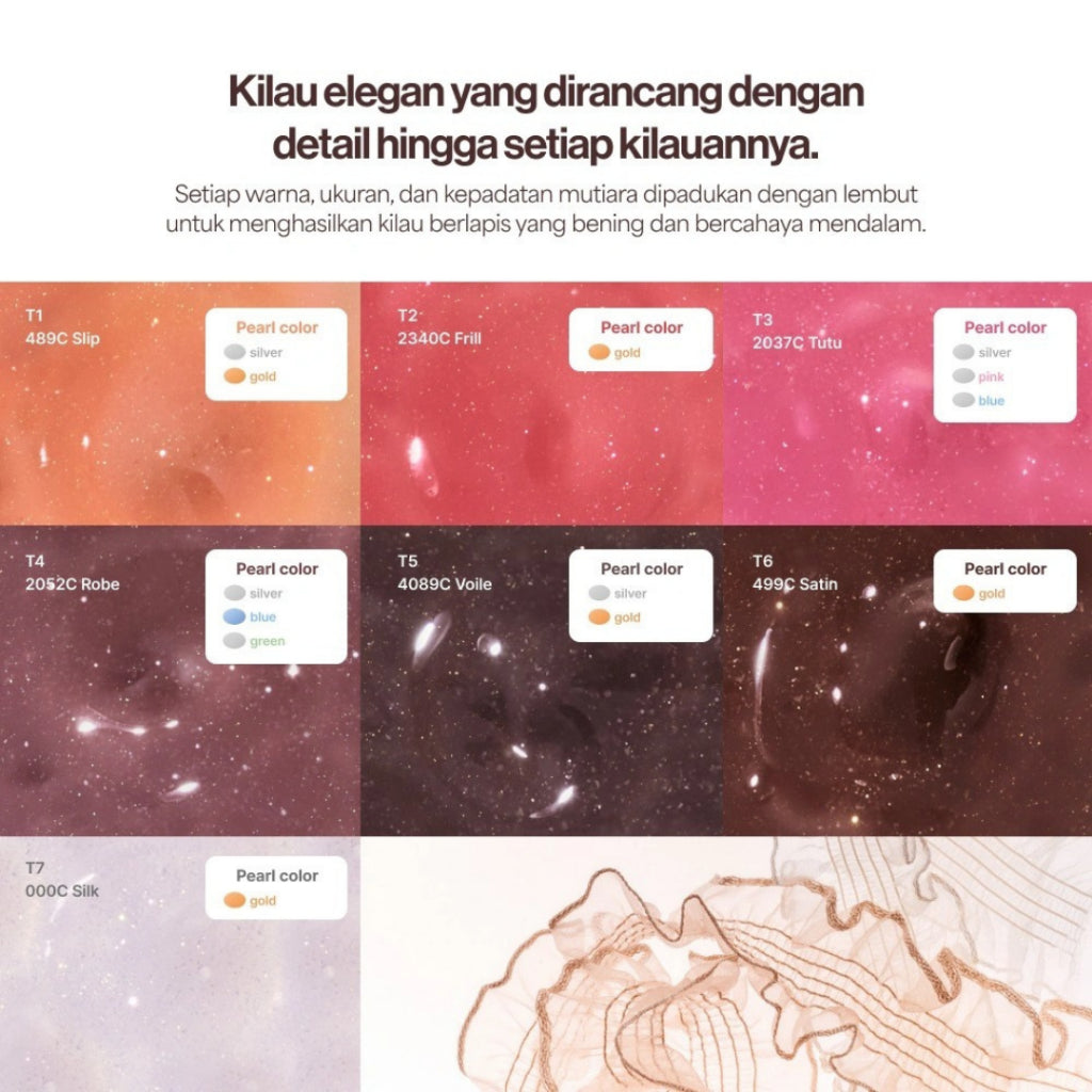 SUGAR X ENTROPY - Tulle Gloss | Lip Tint | Lip Stick | Lip Gloss