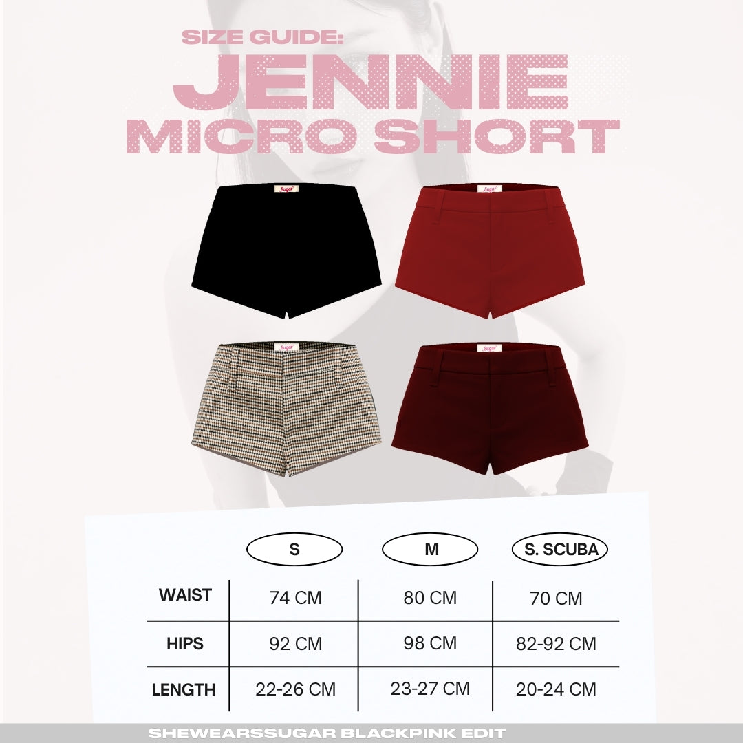 She Wears Sugar – Jennie Micro Short | Celana Wanita Hotpants Jeans Y2K Outfit Korea Korean Style Konser Outfit