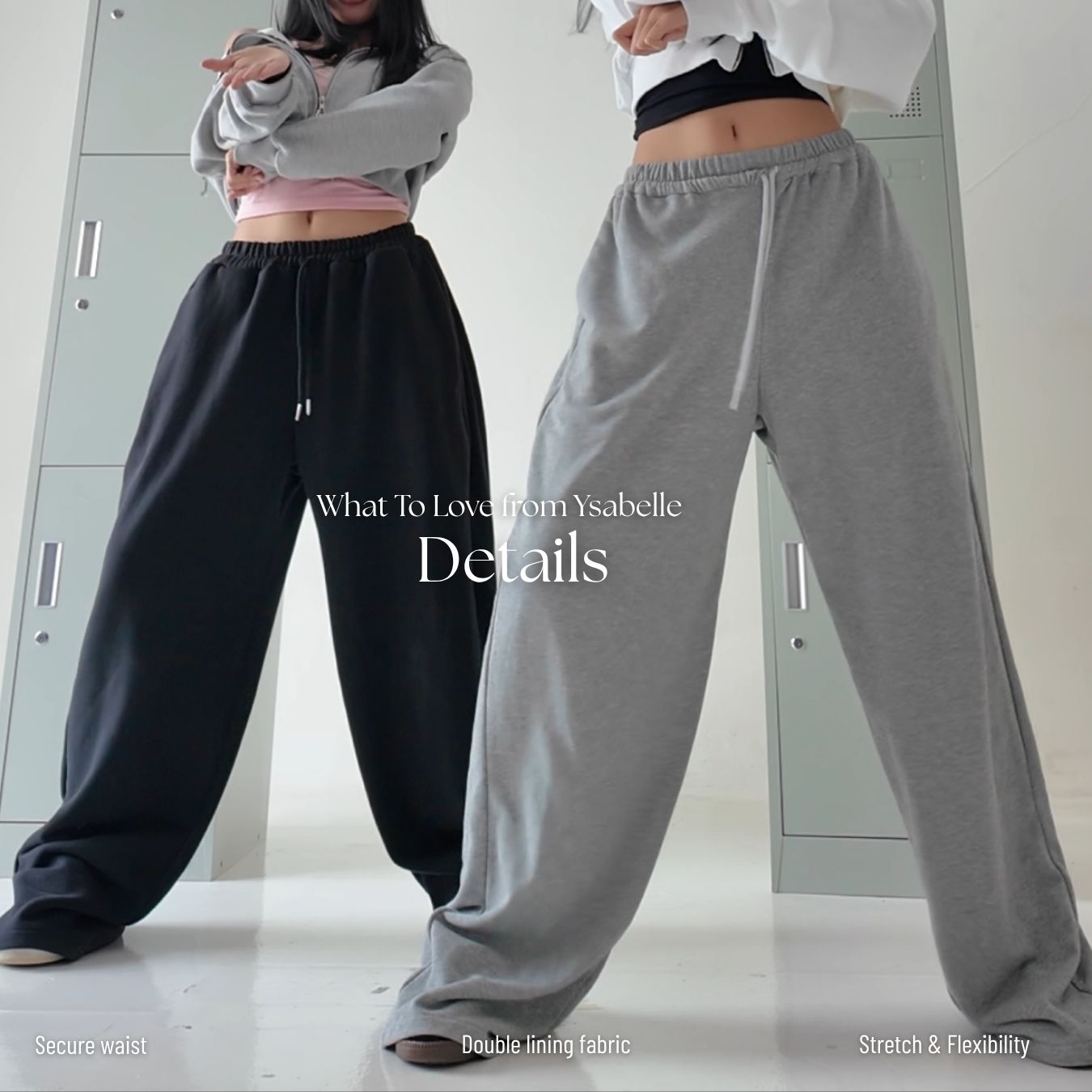 She Wears Sugar x Varrel Rievera – Ysabelle Oversized Sweatpants | Jogger Wanita Loose Fit Summer Bali Outfit Streetwear