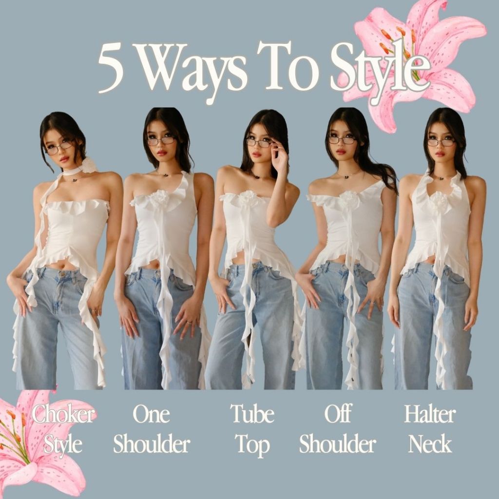 SHEWEARSSUGAR x SHAGUFFTA - Affair Top | Atasan Wanita | Outfit Korea