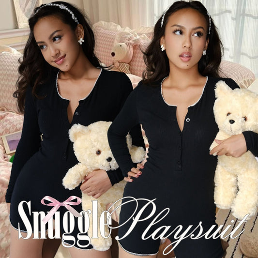 She Wears Sugar -- Snuggle Playsuit | Playsuit Wanita | Jumpsuit | Overall Wanita | Onesies