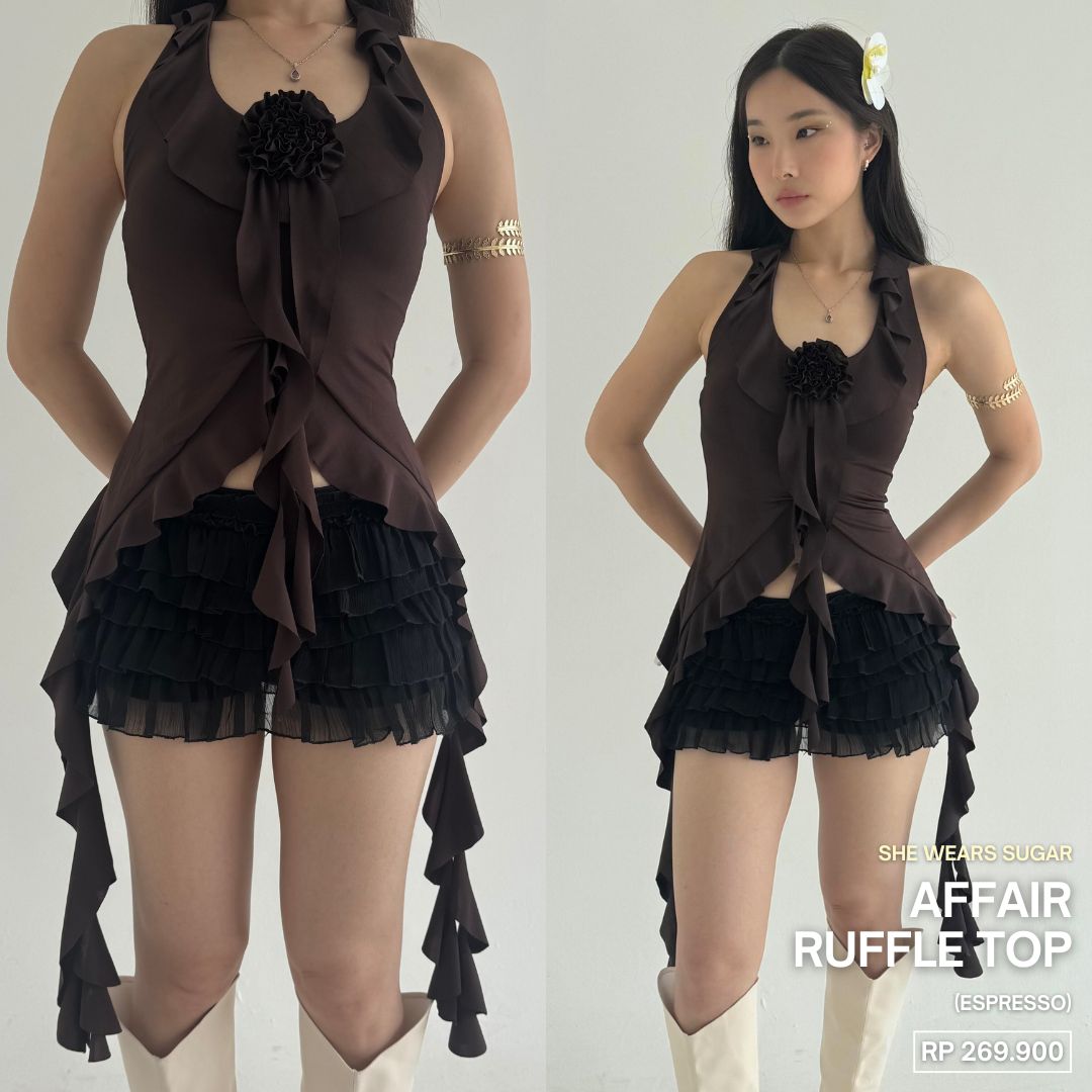 SHEWEARSSUGAR x SHAGUFFTA - Affair Top | Atasan Wanita | Outfit Korea