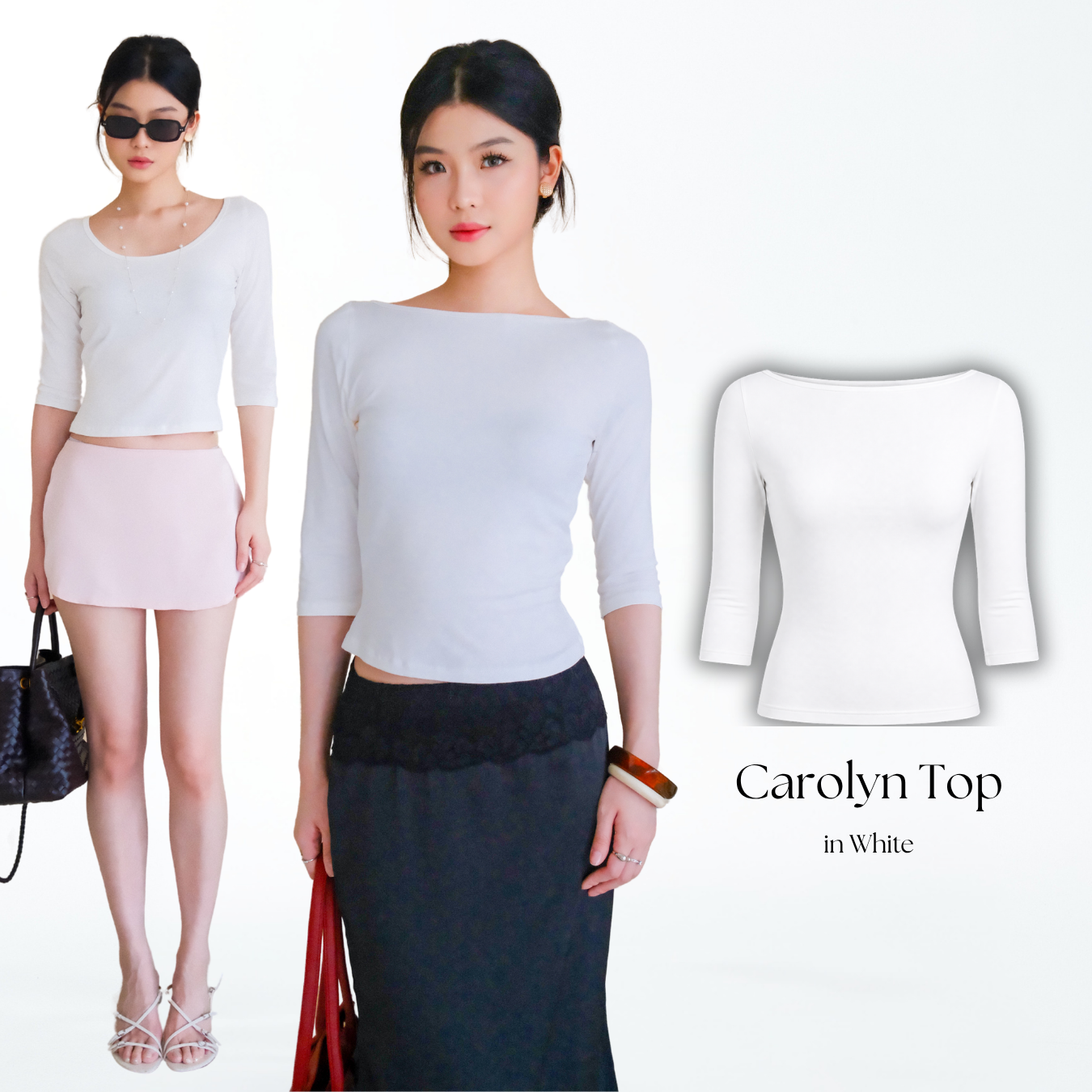 Carolyn Quarter Sleeve Top