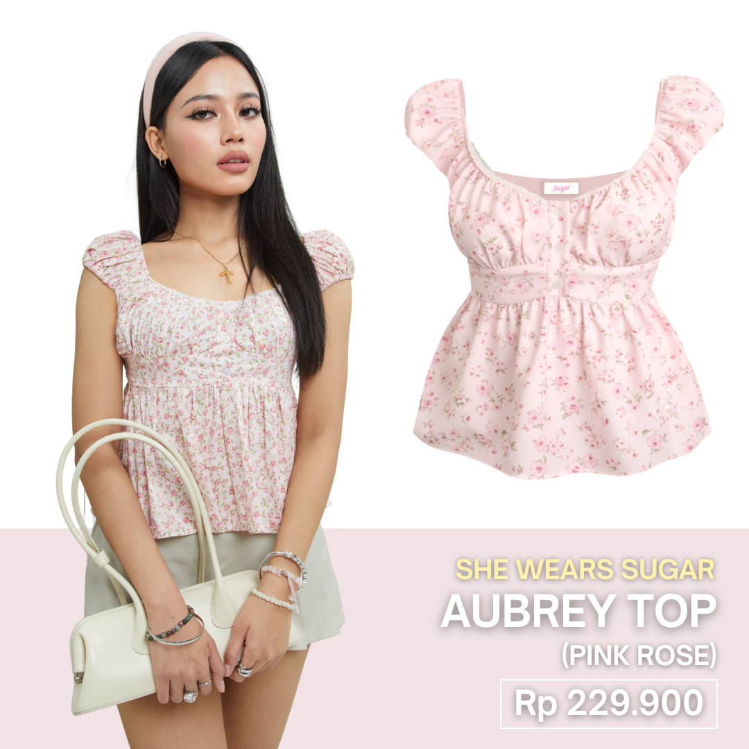 SHEWEARSSUGAR X VARREL RIEVERA — Aubrey Babydoll Top | Atasan Wanita Kekinian Casual Cute