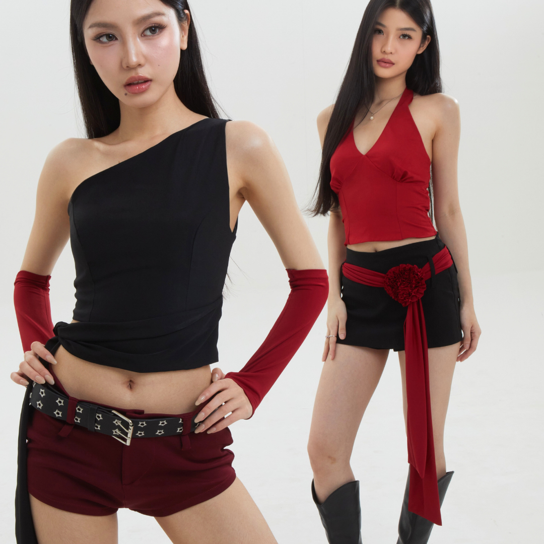 Shewearssugar -- Jisoo Flower Skort | Bawahan Wanita | Blackpink Konser Outfit | Korean Style Outfit | Rok Celana