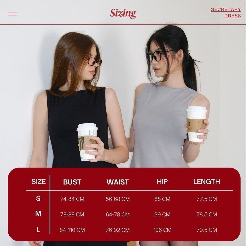 SHEWEARSSUGAR Secretary Dress | Dress Wanita | Dress Pendek | Dress Formal | Dress Rib