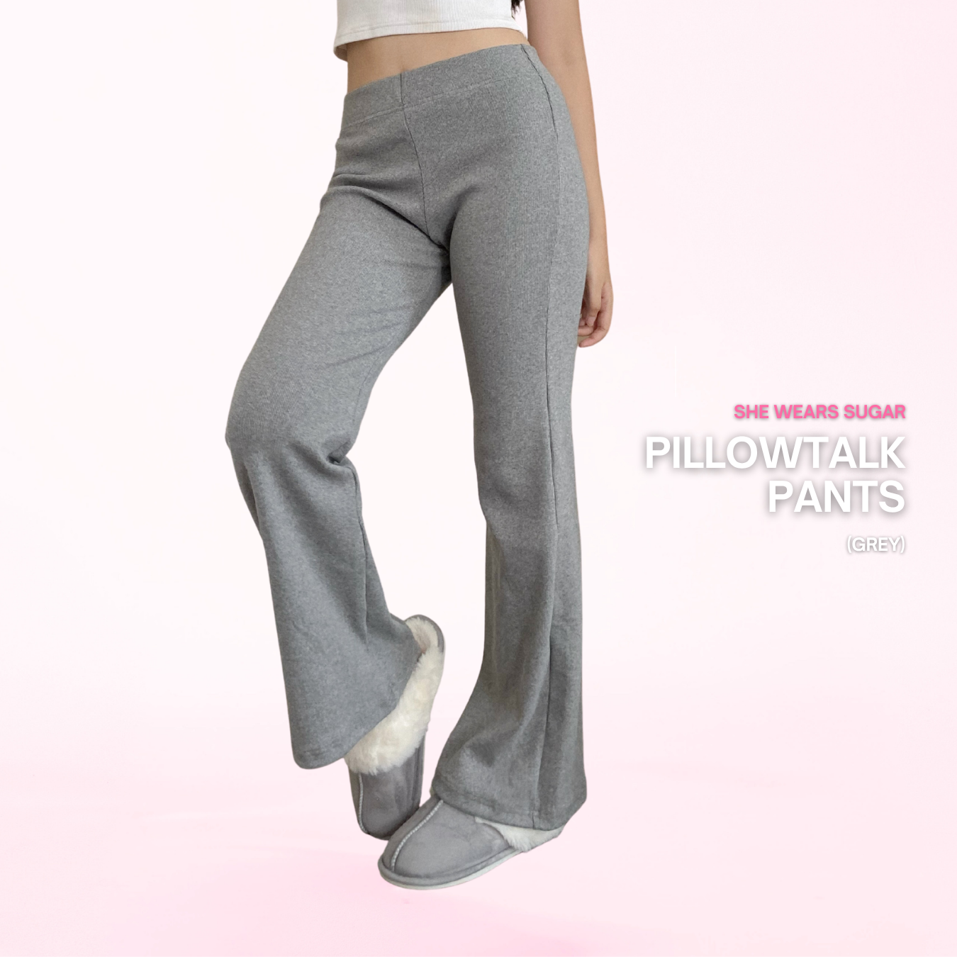 She Wears Sugar – Pillowtalk Pants | Celana Panjang Wanita Celana Training Wanita Sweatpants Wanita Flare Pants Bawahan Wanita Korean Style