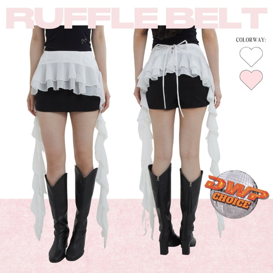Shewearssugar -- Lisa Ruffle Belt | Lace Pinggang | Blackpink Konser Outfit