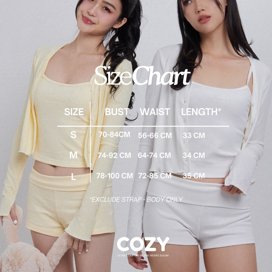 SHEWEARSSUGAR - COZY Cuddle Classic Tank | Tank Top Wanita | Atasan Wanita | Top Wanita