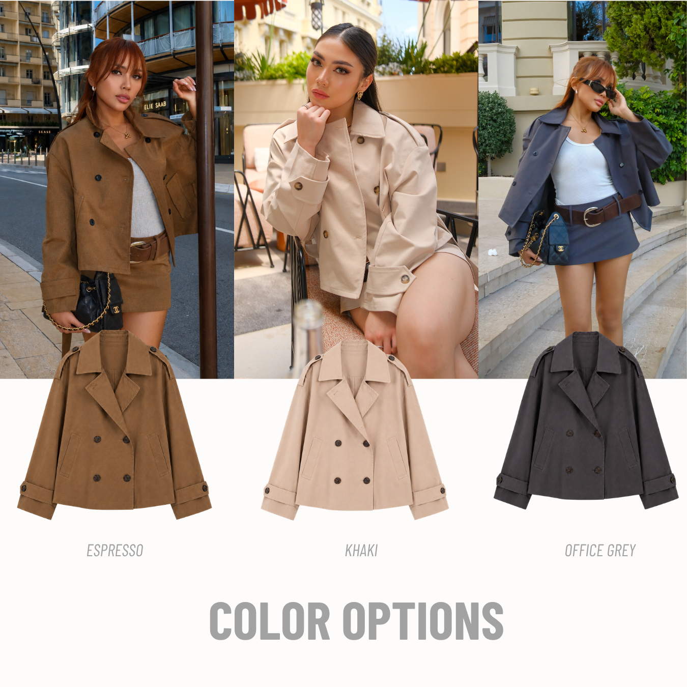 She Wears Sugar – Fairmont Trench Coat | Outer Wanita Trench Coat Korean Style Office Outfit Outer Premium Wanita