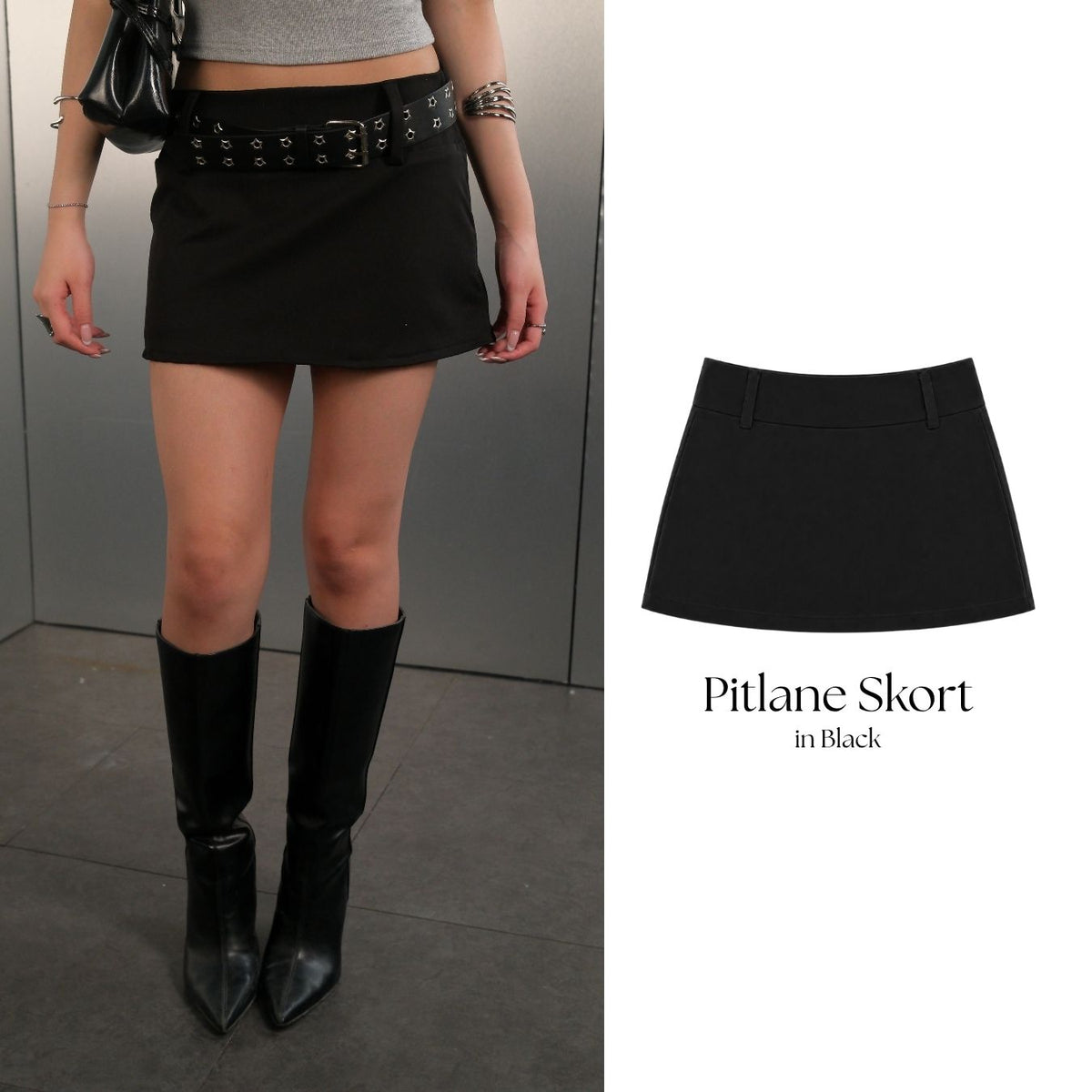 She Wears Sugar – Pitlane Skort | Wanita Rok Celana  Low Rise Y2K Outfit Summer Bali Korean Style Bawahan