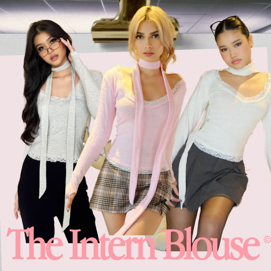 She Wears Sugar -- The Intern Blouse | Blus Korea | Sweater Wanita | Atasan Wanita