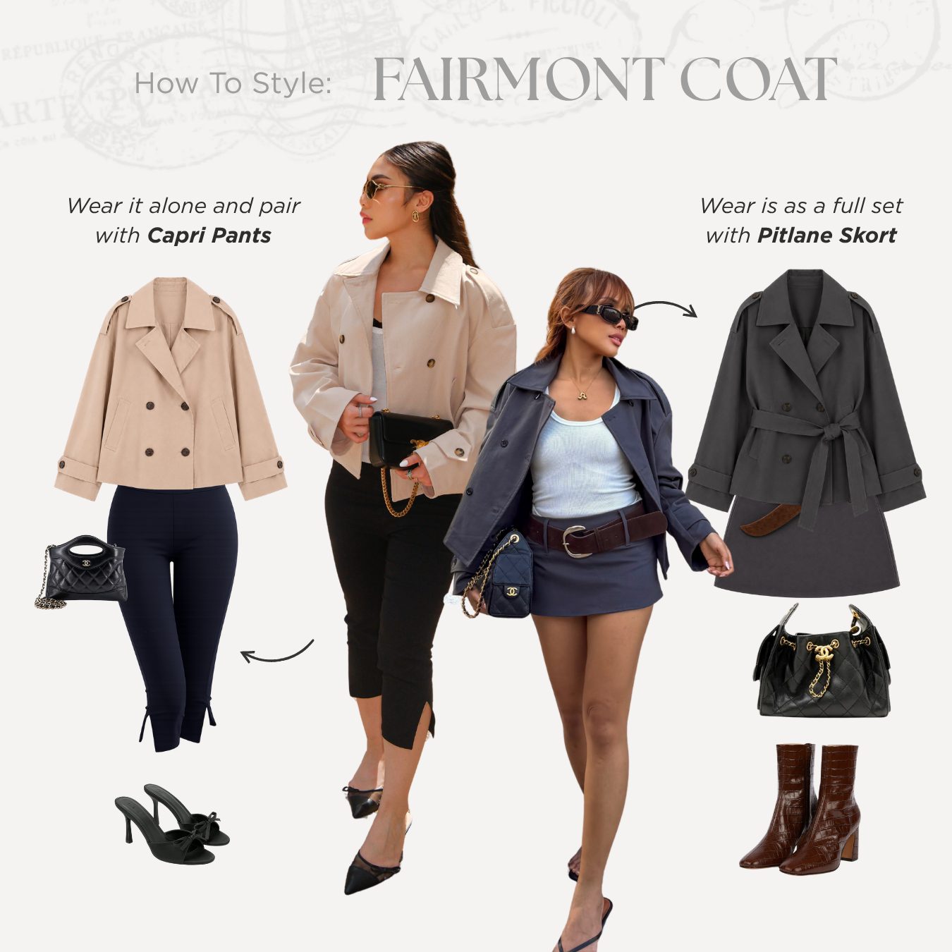 She Wears Sugar – Fairmont Trench Coat | Outer Wanita Trench Coat Korean Style Office Outfit Outer Premium Wanita