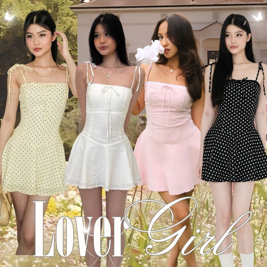 SHEWEARSSUGAR x ZETA BLANCO - Lover Girl Dress | Dress Wanita | Dress Polkadot
