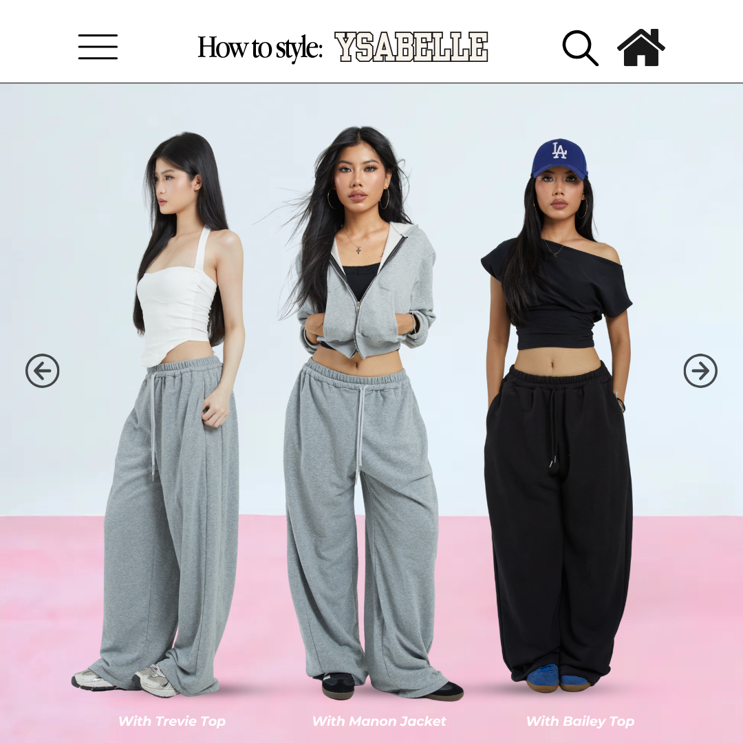 SHEWEARSSUGAR X VARREL RIEVERA — Ysabelle  Oversized Sweatpants | Loose Pants | Celana Panjang Wanita | Jogger Dancer Pants