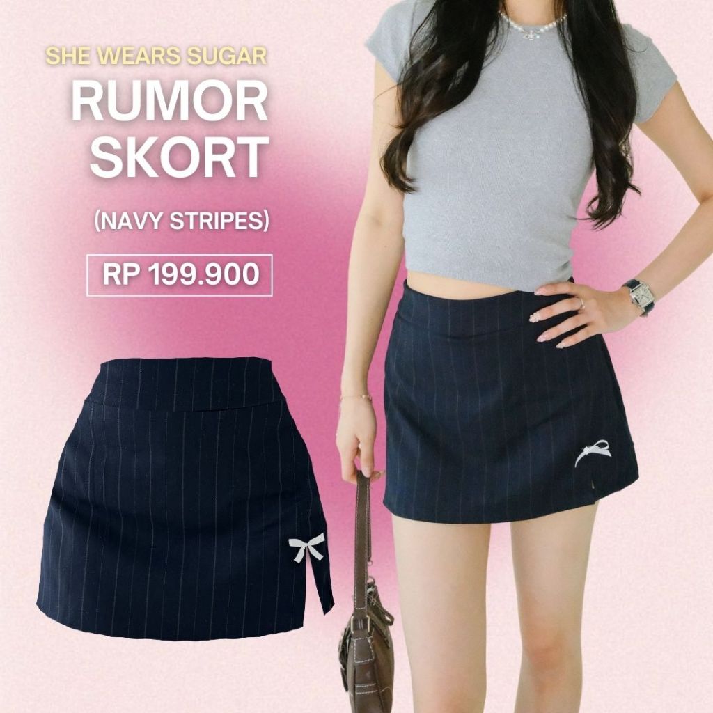 SHEWEARSSUGAR -- Rumour Skort | Skort Wanita | Outfit Korea