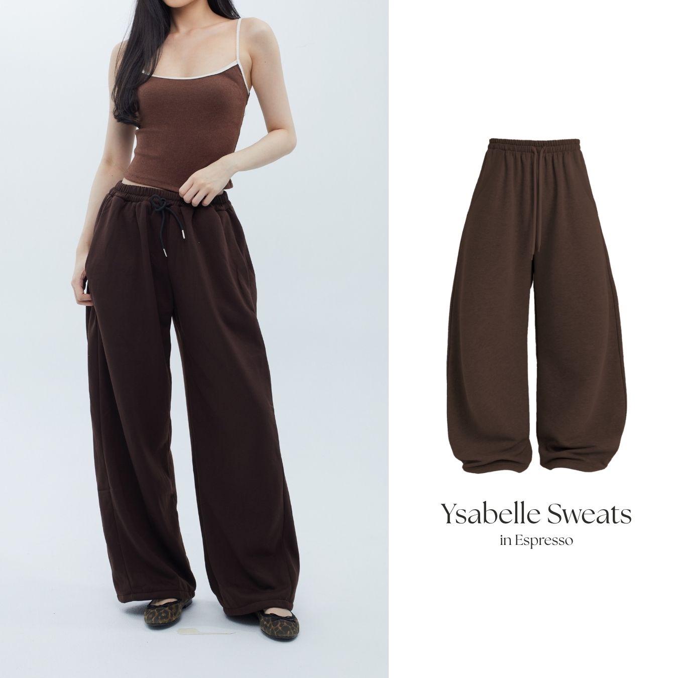 She Wears Sugar x Varrel Rievera – Ysabelle Oversized Sweatpants | Jogger Wanita Loose Fit Summer Bali Outfit Streetwear