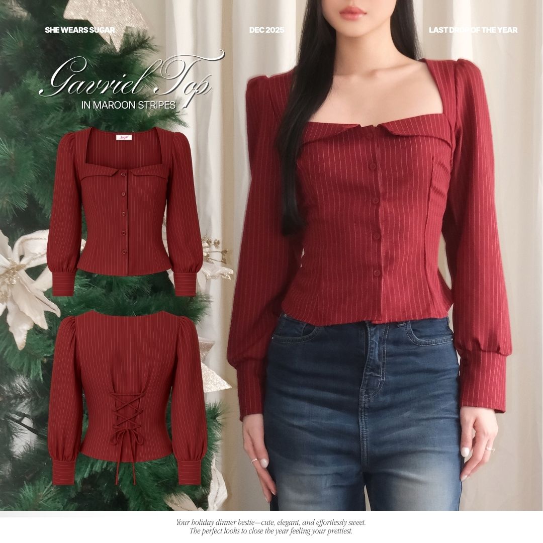 SHEWEARSSUGAR -- Gavriel Top | Fitted Shirt | Kemeja Wanita