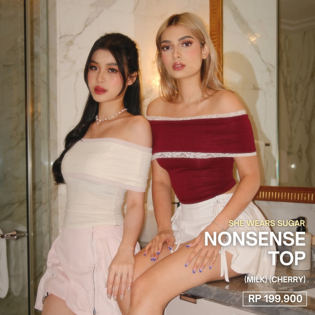 SHEWEARSSUGAR x SHAGUFFTA - Nonsense Top | Atasan Wanita | Outfit Korea