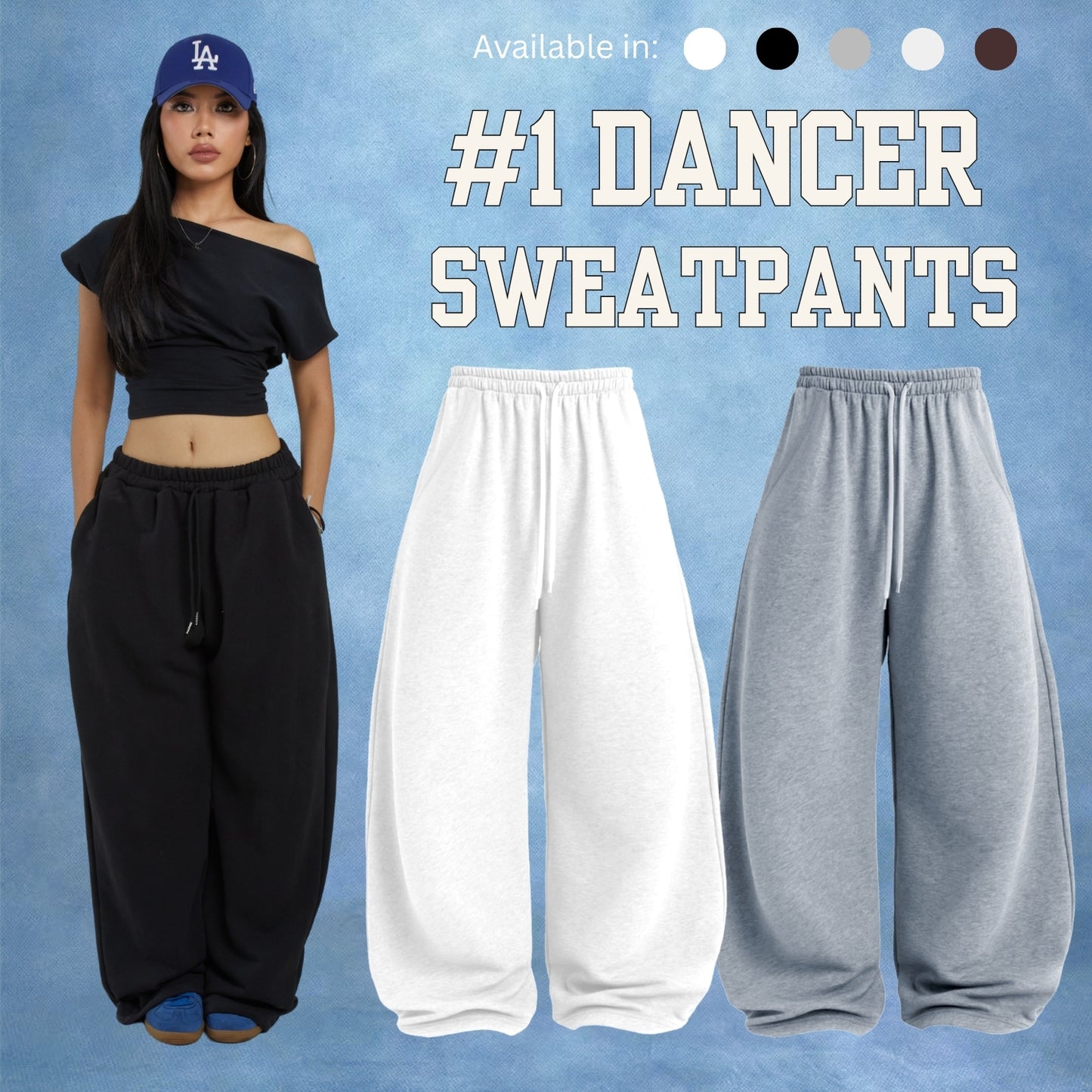 SHEWEARSSUGAR X VARREL RIEVERA — Ysabelle  Oversized Sweatpants | Loose Pants | Celana Panjang Wanita | Jogger Dancer Pants
