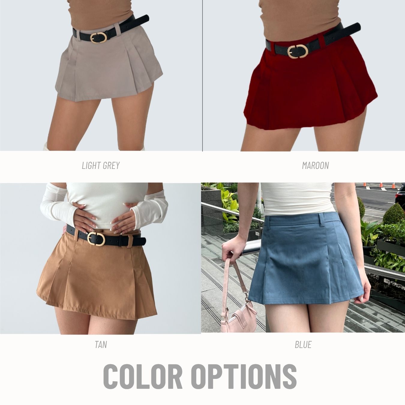 She Wears Sugar — Meow Micro Pleated Skort | Rok Celana Mini Wanita Tennis Golf Korean Style Summer Bali Outfit
