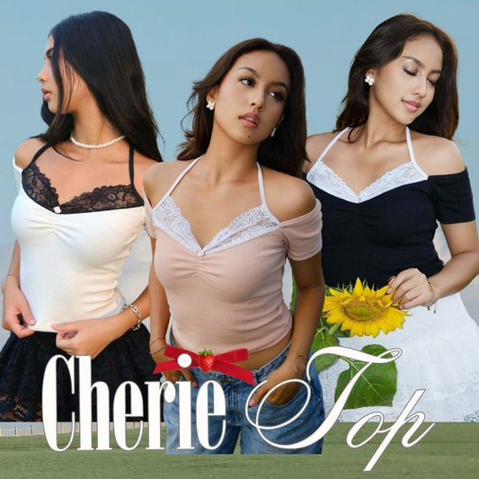 She Wears Sugar -- CHERIE TOP | Tank Top Wanita | Atasan Wanita | Coquette Aesthetic