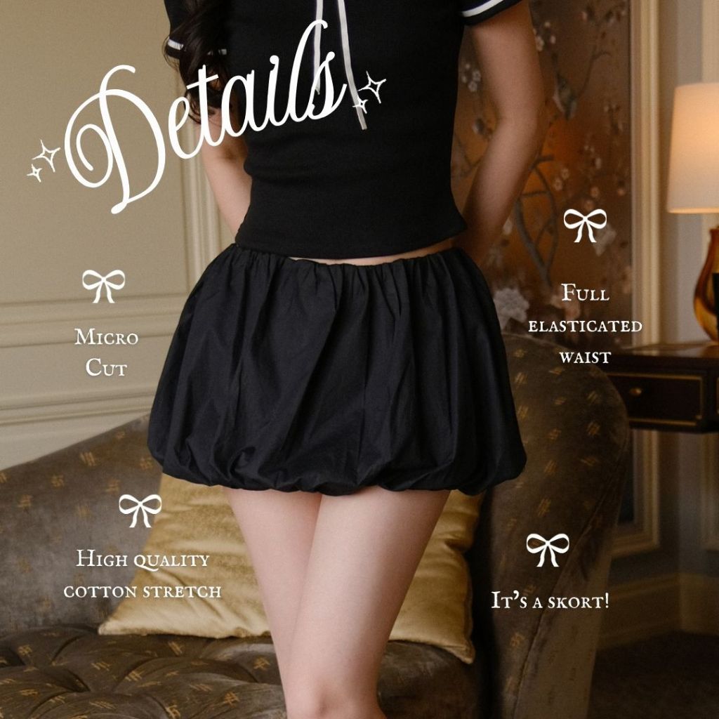 She Wears Sugar -- Fluffy Skort | Bubble Skirt | Rok Balon | Rok Celana | Bawahan Wanita | Skort