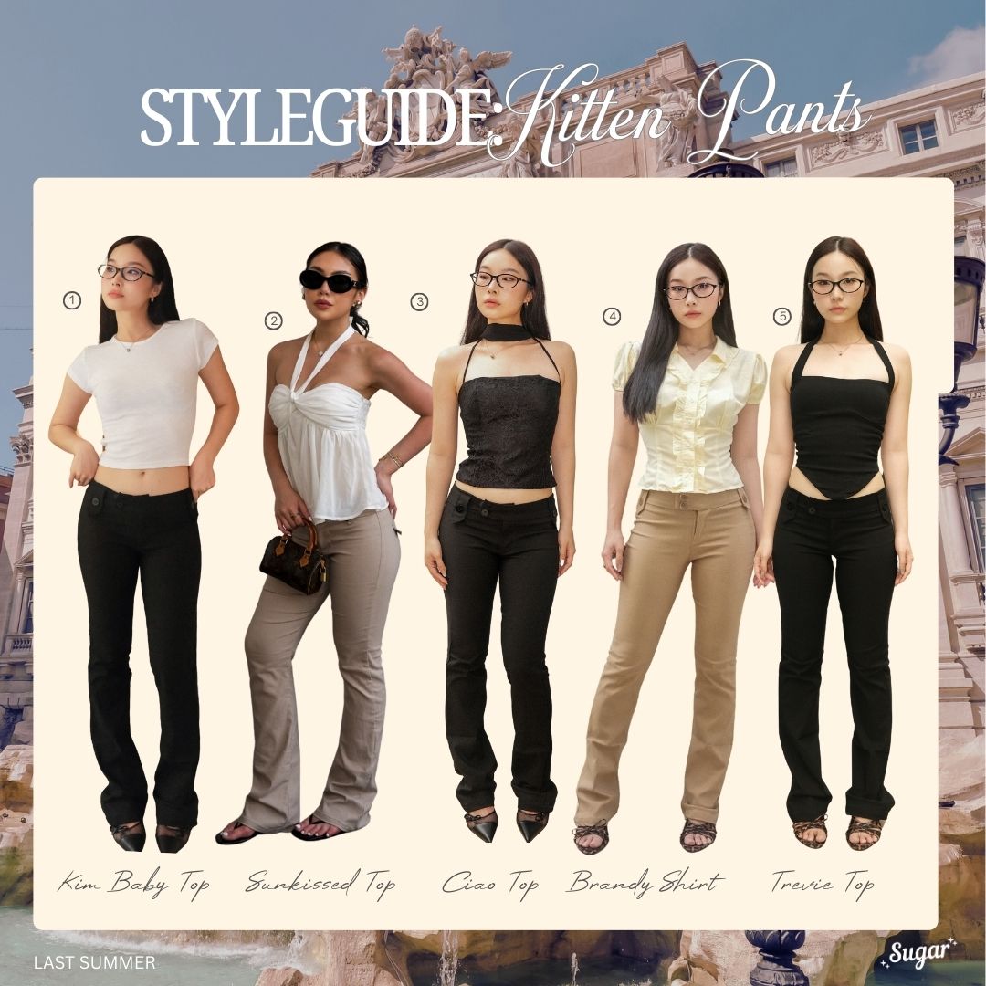 Shewearssugar - Kitten Pants | Celana Panjang Wanita | Bawahan Wanita | Celana Santai | Celana Casual Wanita | Celana Panjang Wanita Casual