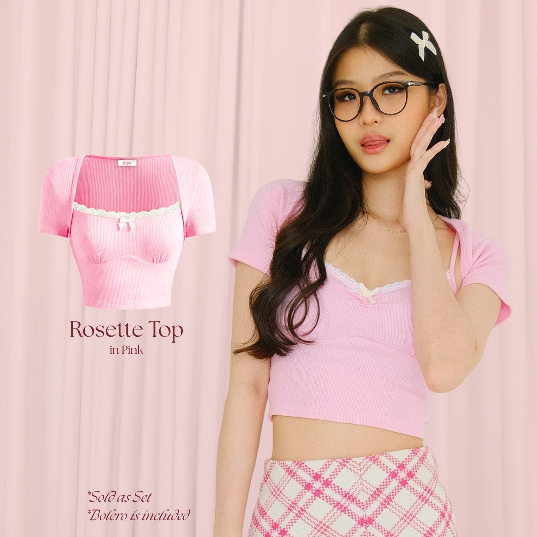 SHEWEARSSUGAR  -- Rosette Top | Atasan Wanita | Top Wanita Renda | Top Pita | Beach Wear