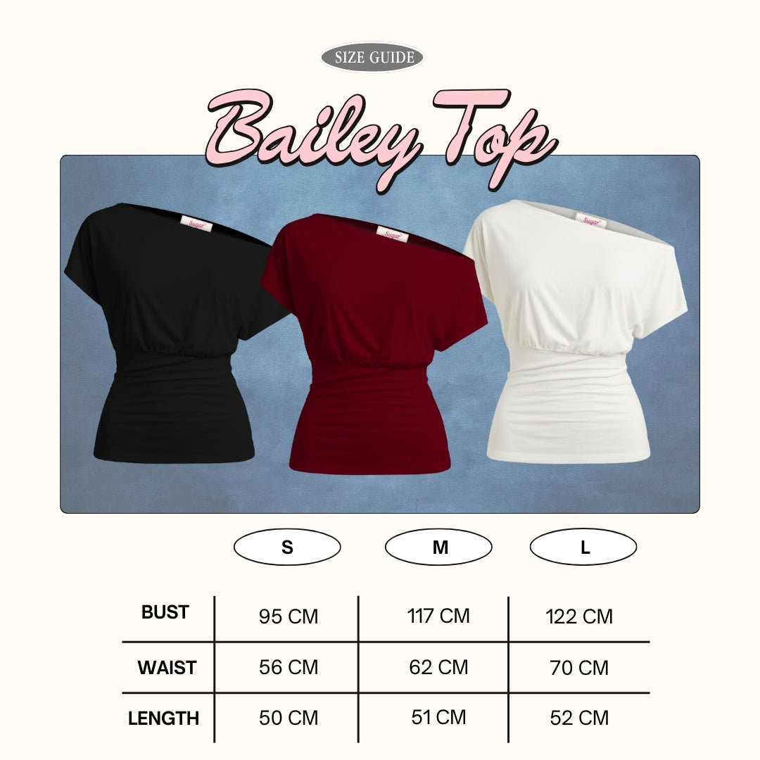 SHEWEARSSUGAR X VARREL RIEVERA —Bailey Fitted Top | T - Shirt Wanita | Atasan Baju | Wanita Cewe | Kaos Wanita | Blouse Fitted Tee