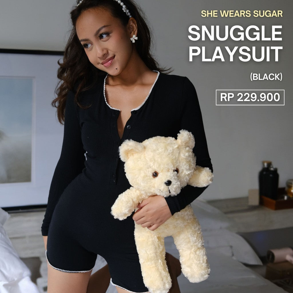 She Wears Sugar -- Snuggle Playsuit | Playsuit Wanita | Jumpsuit | Overall Wanita | Onesies