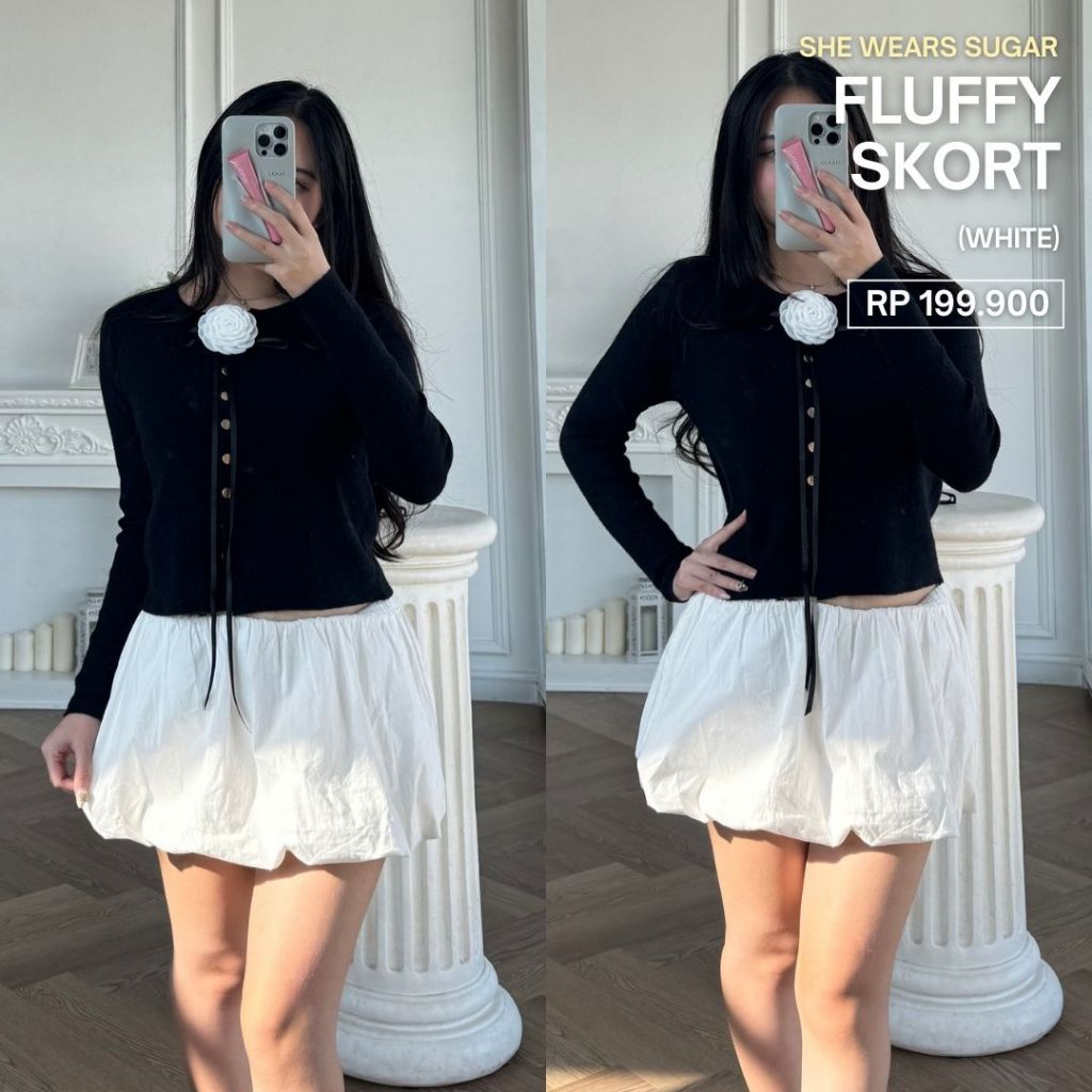 She Wears Sugar -- Fluffy Skort | Bubble Skirt | Rok Balon | Rok Celana | Bawahan Wanita | Skort