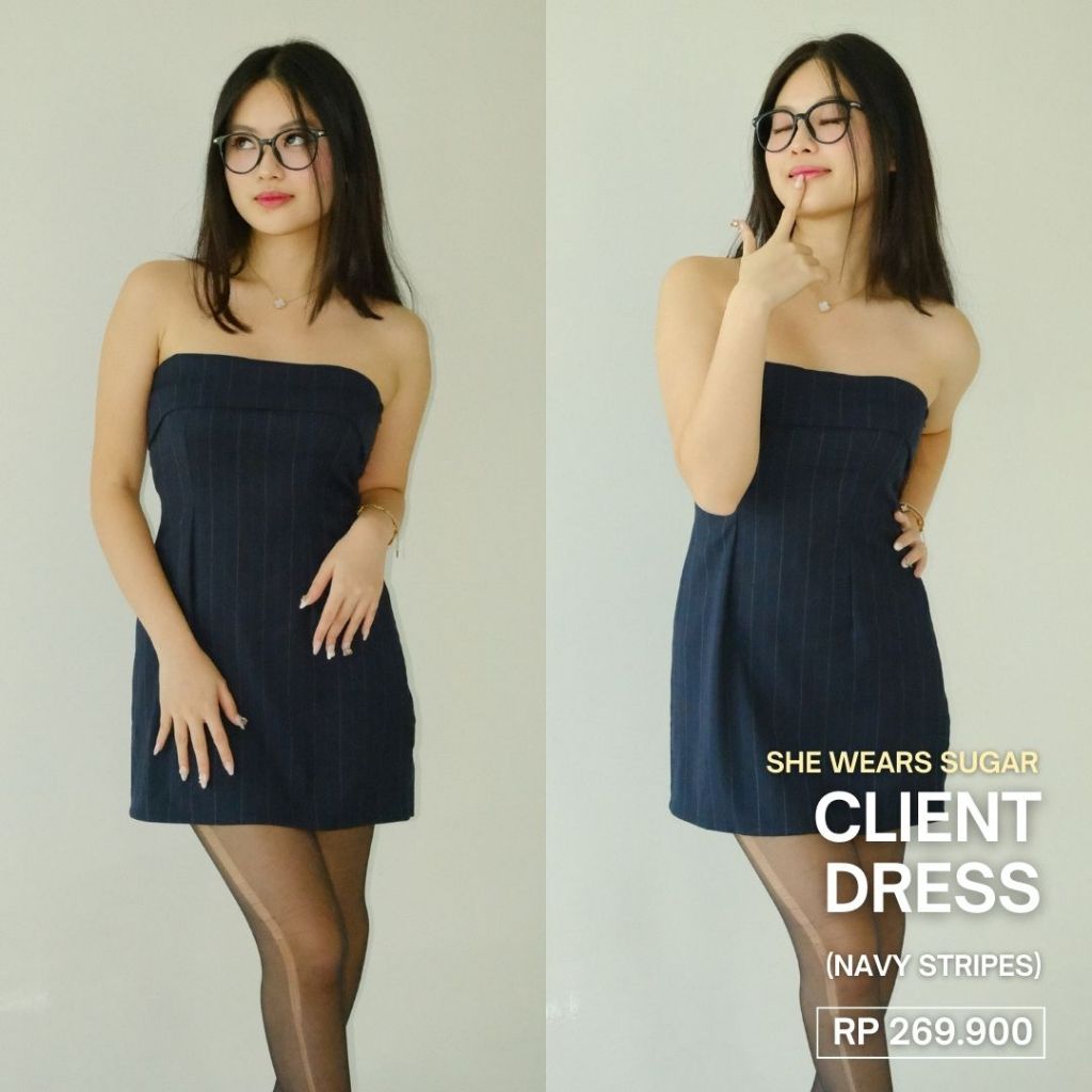 She Wears Sugar -- Client Dress | Dress Wanita | Dress Pendek Client