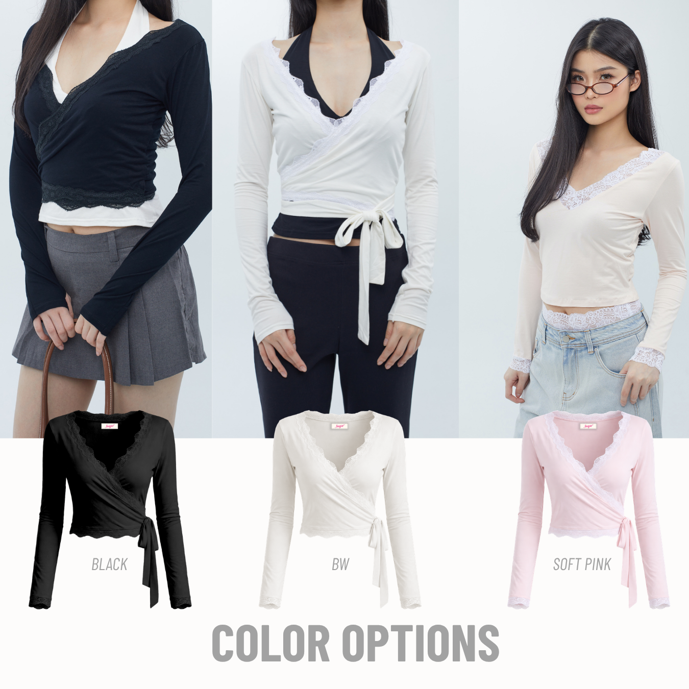Catherine Wrap Top