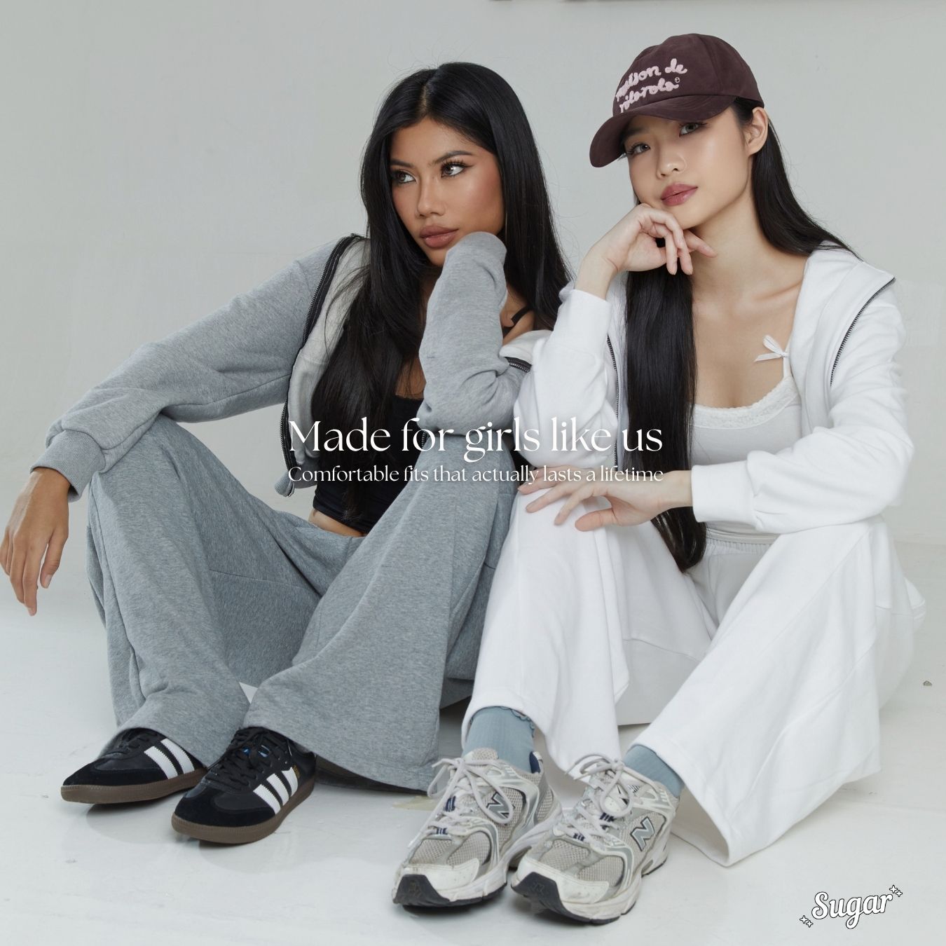 She Wears Sugar x Varrel Rievera – Ysabelle Oversized Sweatpants | Jogger Wanita Loose Fit Summer Bali Outfit Streetwear