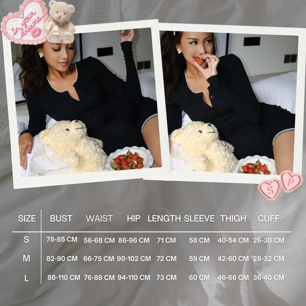 She Wears Sugar -- Snuggle Playsuit | Playsuit Wanita | Jumpsuit | Overall Wanita | Onesies