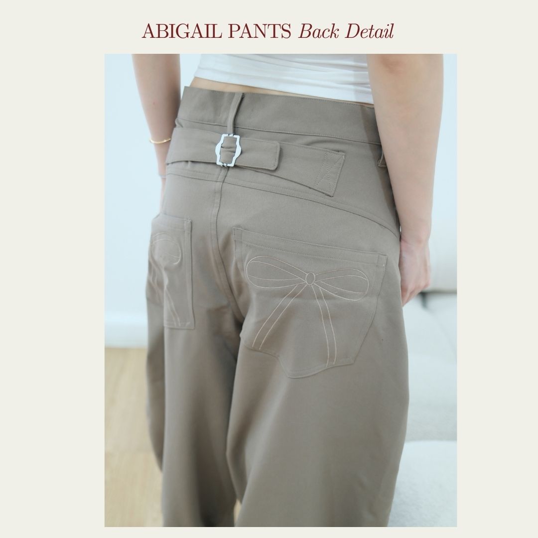 She Wears Sugar – Abigail Pants | Barrel Pants Low Waist Wide Leg Korean Style Daily Wear Casual Outfit