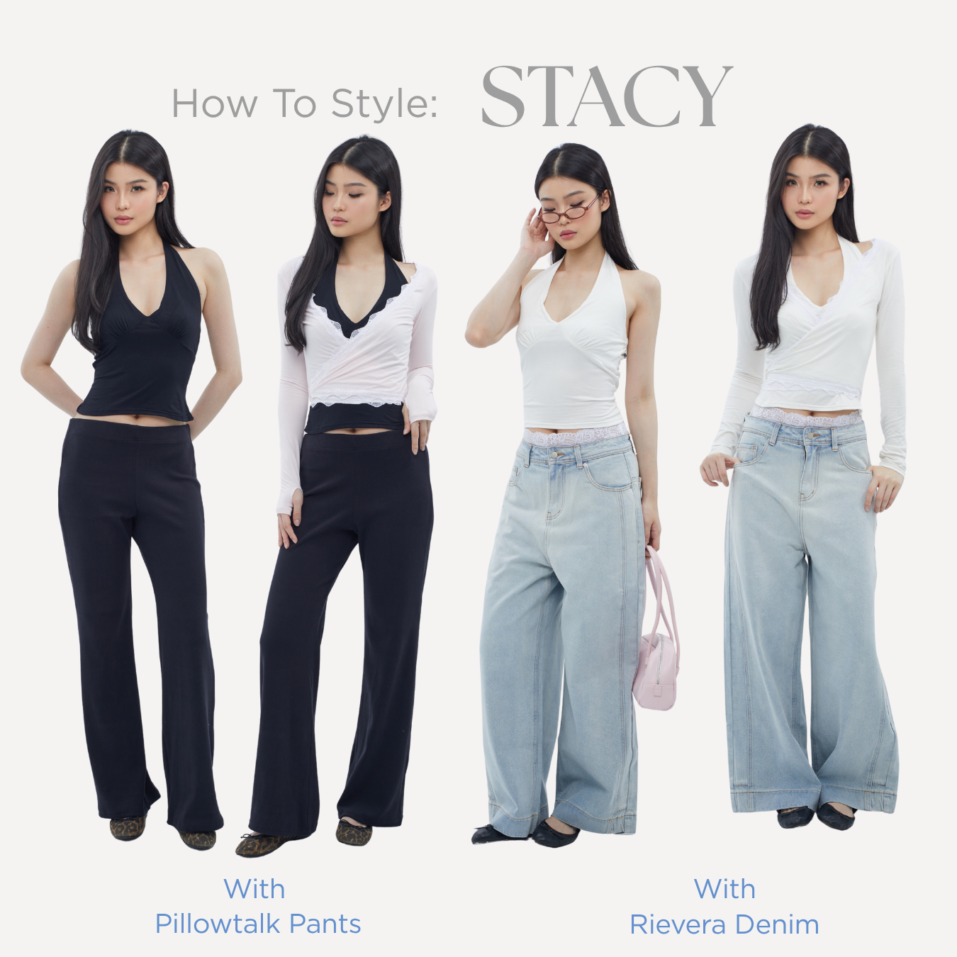 She Wears Sugar – Stacy Top | Tank Top Wanita Halter Neck Top Baju Atasan Wanita Terbaru Atasan Cewe Korean Style Fit Body