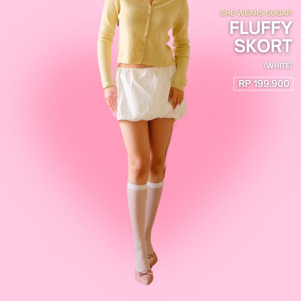 She Wears Sugar -- Fluffy Skort | Bubble Skirt | Rok Balon | Rok Celana | Bawahan Wanita | Skort