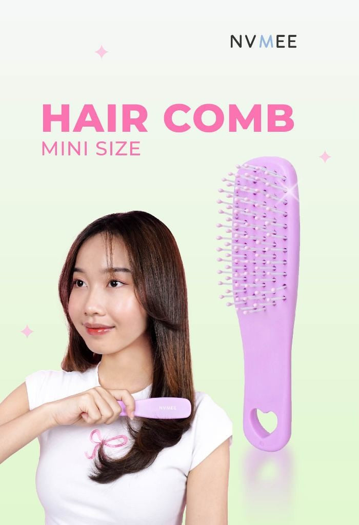 She Wears Sugar x NVMEE -- Freebies Hair Comb Mini Size Sisir Mini Travel Size